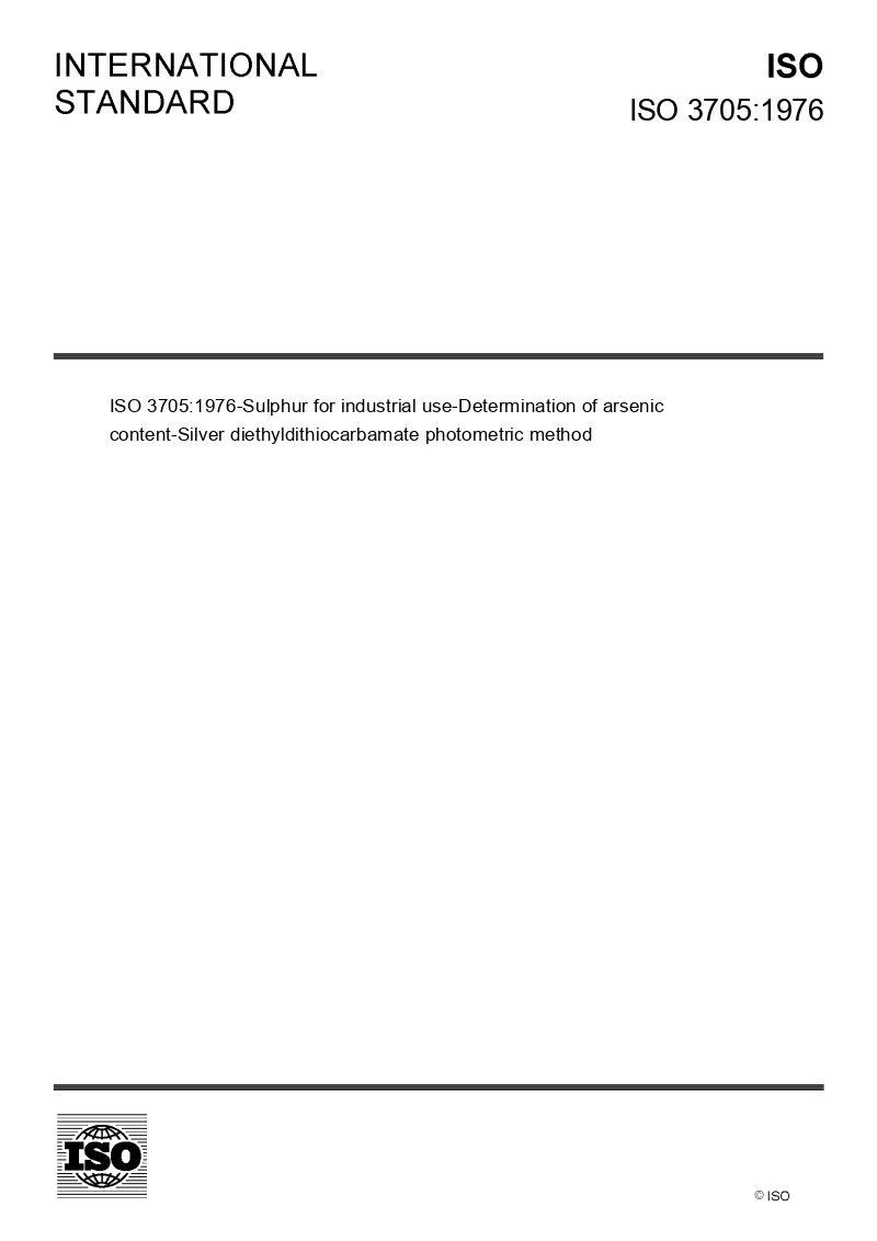 Iso 3705 European Standards