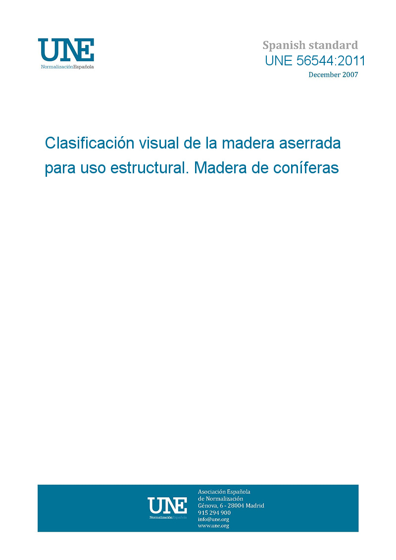 Madera aserrada para uso estructural - Madera