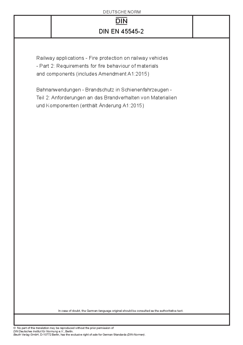 Din En 45545 2 European Standards