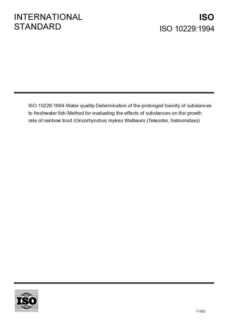 ISO 10229:1994