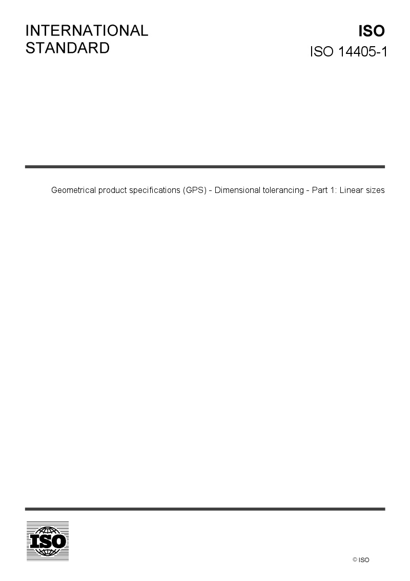 ISO 14405-1 - European Standards