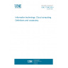 UNE 71380:2014 Information technology. Cloud computing. Definitions and vocabulary.