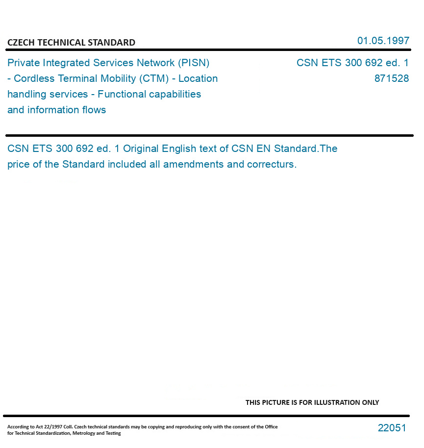 CSN ETS 300 692 ed. 1 Private Integrated Services Network (PISN