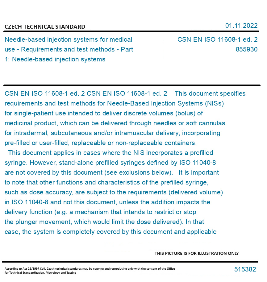 CSN EN ISO 11608-1 ed. 2 - Needle-based injection systems for medical ...