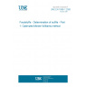 UNE EN 1988-1:2000 Foodstuffs - Determination of sulfite - Part 1: Optimized Monier-Williams method