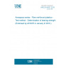 UNE EN 6037:2015 Aerospace series - Fibre reinforced plastics - Test method - Determination of bearing strength (Endorsed by AENOR in January of 2016.)