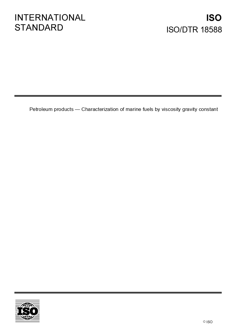 ISO 8217:2017 Petroleum Products -- Fuels (class F) -- Specifications Of  Marine Fuels, Marine Gas Oil Density