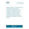 UNE EN ISO 21243:2025 Radiation protection - Performance criteria for laboratories performing initial cytogenetic dose assessment of mass casualties in radiological or nuclear emergencies - General principles and application to dicentric assay (ISO 21243:2022) (Endorsed by Asociación Española de Normalización in November of 2025.)