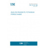 UNE 30159:1960 ANALYSIS REAGENTS. POTASSIUM FERROCYANIDE.