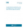 UNE 38169:1994 ALUMINIUM AND ALUMINIUM ALLOYS. DETERMINATION OF IRON CONTENT. SPECTROPHOTOMETRIC METHOD.