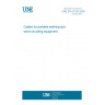 UNE EN 61138:2008 Cables for portable earthing and short-circuiting equipment.