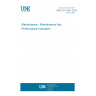 UNE EN 15341:2020 Maintenance - Maintenance Key Performance Indicators