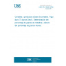 UNE EN 15585:2008 Cereals and cereal products - Durum wheat (T. durum Desf.) - Determination of percentage of mitadine grains and calculation of percentage of vitreous grains