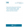 UNE EN IEC 62868-2-3:2022 Organic light emitting diode (OLED) light sources for general lighting - Safety - Part 2-3: Particular requirements - Flexible OLED tiles and panels