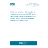 UNE EN ISO 11890-2:2021 Paints and varnishes - Determination of volatile organic compounds(VOC) and/or semi volatile organic compounds (SVOC) content - Part 2: Gas-chromatographic method (ISO 11890-2:2020)