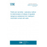 UNE EN 16105:2023 Paints and varnishes - Laboratory method for determination of release of regulated dangerous substances from coatings in intermittent contact with water