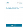 UNE EN ISO 15858:2017 UV-C Devices - Safety information - Permissible human exposure (ISO 15858:2016)