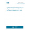 UNE EN ISO 10512:2026 Fasteners - Prevailing torque hexagon nuts - Regular nuts (with non-metallic insert), with fine pitch thread (ISO 10512:2025) UNE EN ISO 10512:2026 Fasteners - Prevailing torque hexagon nuts - Regular nuts (with non-metallic insert), with fine pitch thread (ISO 10512:2025)