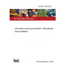 BS ISO 2789:2022 Information and documentation. International library statistics