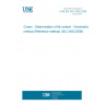 UNE EN ISO 2450:2009 Cream - Determination of fat content - Gravimetric method (Reference method) (ISO 2450:2008)