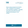 UNE CEN/TR 18325:2026 - Rubber materials obtained from EndofLife Tyres – Guidelines for the compliance to CLP and REACH regulations – Granulates and powders (Endorsed by Asociación Española de Normalización in July of 2026.)