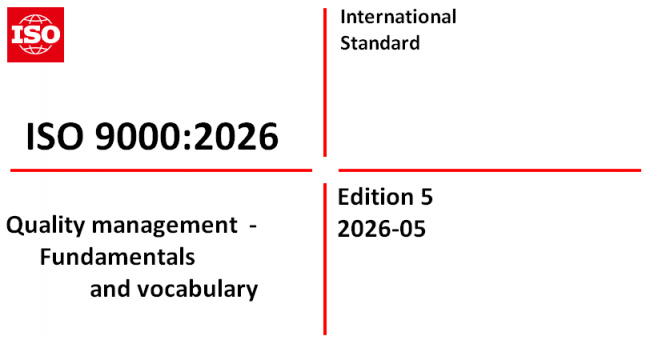 ISO 9000:2026 - Quality management — Fundamentals and vocabulary