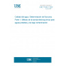 UNE 77044-1:2002 Water quality -- Determination of fluoride -- Part 1: Electrochemical probe method for potable and lightly polluted water.