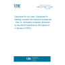 UNE EN 13631-13:2025 Explosives for civil uses - Explosives for blasting, boosters and explosive substances - Part 13: Verification of density (Endorsed by Asociación Española de Normalización in January of 2026.)