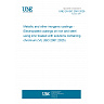 UNE EN ISO 2081:2026 - Metallic and other inorganic coatings - Electroplated coatings on iron and steel using zinc treated with solutions containing chromium (VI) (ISO 2081:2025)