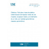 UNE ISO 4591:2010 Plastics -- Film and sheeting -- Determination of average thickness of a sample, and average thickness and yield of a roll, by gravimetric techniques (gravimetric thickness)