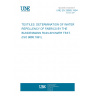 UNE EN 29865:1994 TEXTILES. DETERMINATION OF WATER REPELLENCY OF FABRICS BY THE BUNDESMANN RAIN-SHOWER TEST. (ISO 9865:1991).