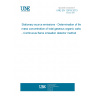 UNE EN 12619:2013 Stationary source emissions - Determination of the mass concentration of total gaseous organic carbon - Continuous flame ionisation detector method