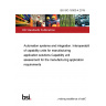 BS ISO 16300-4:2019 Automation systems and integration. Interoperability of capability units for manufacturing application solutions Capability unit assessment for the manufacturing application requirements