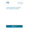 UNE 20549:1975 MAXIMUM CASE DIMENSIONS FOR CAPACITORS AND RESISTORS