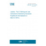 UNE EN 131-3:2018 Ladders - Part 3: Marking and user instructions (Endorsed by Asociación Española de Normalización in March of 2018.)