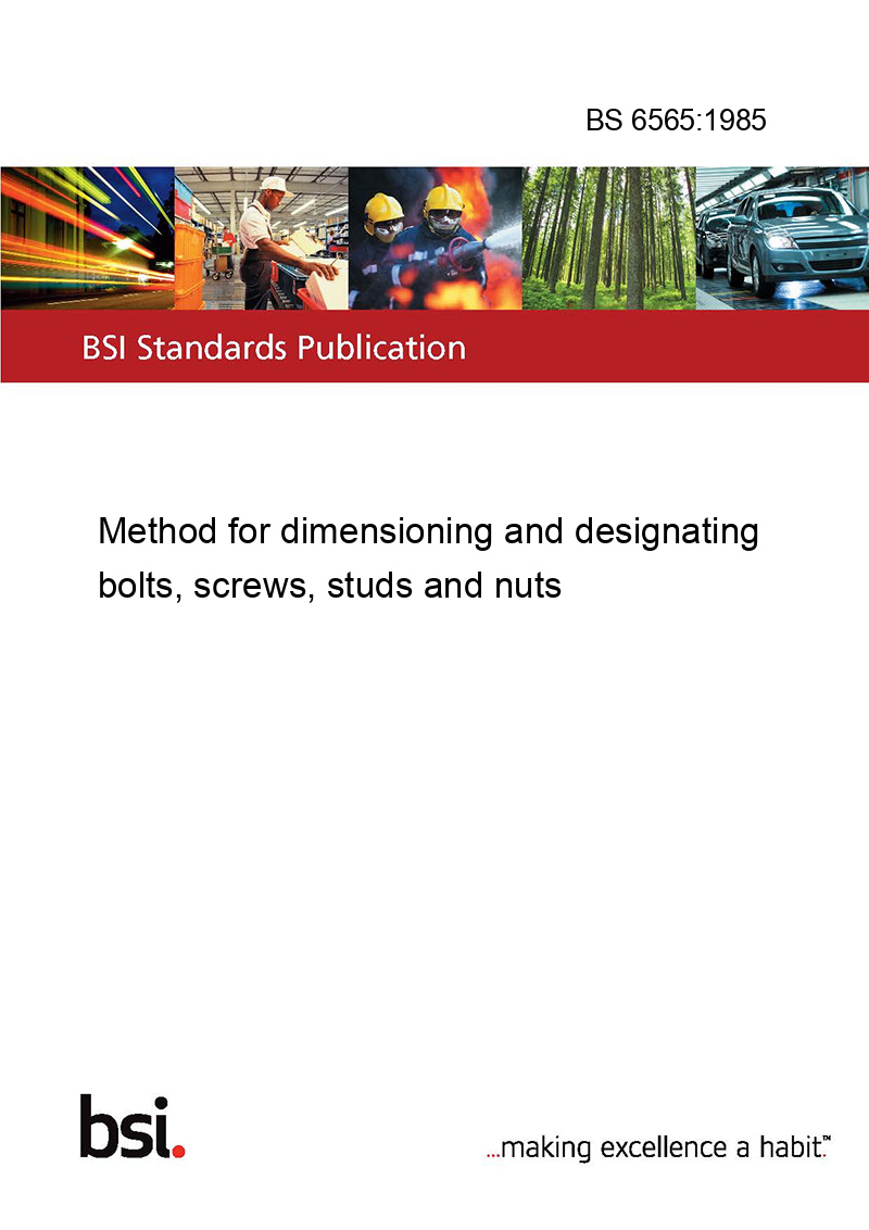BS 6565:1985 Method for dimensioning and designating bolts, screws ...