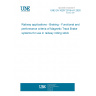 UNE EN 16207:2015+A1:2020 Railway applications - Braking - Functional and performance criteria of Magnetic Track Brake systems for use in railway rolling stock