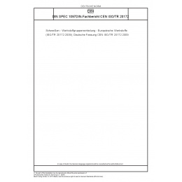 DIN SPEC 1097DIN-Fachbericht CEN ISO/TR 20172