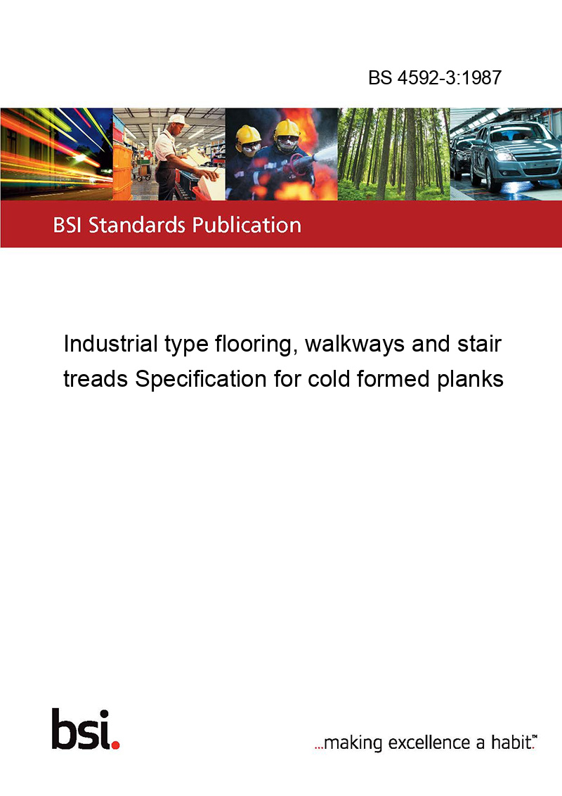 BS 4592-3:1987 Industrial type flooring, walkways and stair treads ...