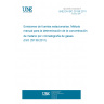 UNE EN ISO 25139:2011 Stationary source emissions - Manual method for the determination of the methane concentration using gas chromatography (ISO 25139:2011)