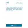 UNE EN ISO 1133-1:2023 Plastics - Determination of the melt mass-flow rate (MFR) and melt volume-flow rate (MVR) of thermoplastics - Part 1: Standard method (ISO 1133-1:2022)