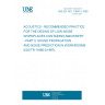 UNE EN ISO 11690-3:1999 ACOUSTICS - RECOMMENDED PRACTICE FOR THE DESING OF LOW-NOISE WORKPLACES CONTAINING MACHINERY - PART 3: SOUND PROPAGATION AND NOISE PREDICTION IN WORKROOMS (ISO/TR 11690-3:1997).