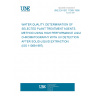 UNE EN ISO 11369:1998 WATER QUALITY. DETERMINATION OF SELECTED PLANT TREATMENT AGENTS. METHOD USING HIGH PERFORMANCE LIQUID CHROMATOGRAPHY WITH UV DETECTION AFTER SOLID-LIQUID EXTRACTION. (ISO 11369:1997).