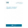 UNE EN ISO 11731:2017 Water quality - Enumeration of Legionella (ISO 11731:2017)