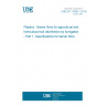 UNE EN 17098-1:2018 Plastics - Barrier films for agricultural and horticultural soil disinfection by fumigation - Part 1: Specifications for barrier films