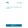 UNE EN 50212:1997 CONNECTORS FOR THERMOELECTRIC SENSORS.
