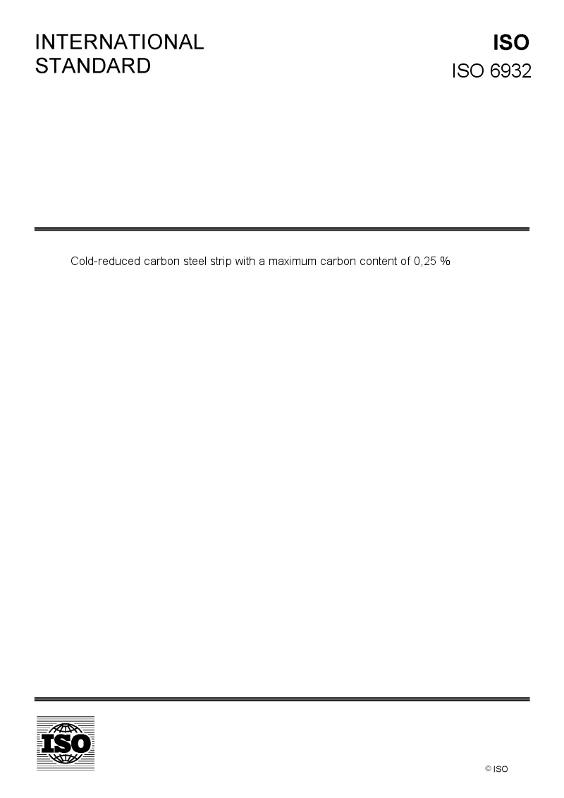 ISO 6932 - European Standards