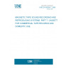 UNE EN 60094-7:1996 MAGNETIC TAPE SOUND RECORDING AND REPRODUCING SYSTEMS. PART 7: CASSETTE FOR COMMERCIAL TAPE RECORDS AND DOMESTIC USE.