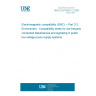 UNE EN 61000-2-2:2003 Electromagnetic compatibility (EMC) -- Part 2-2: Environment - Compatibility levels for low-frequency conducted disturbances and signalling in public low-voltage power supply systems