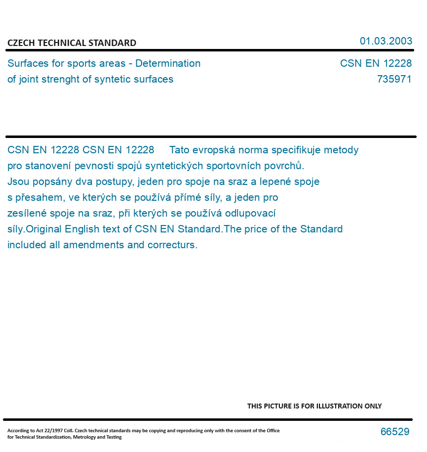 CSN EN 12228 - Surfaces for sports areas - Determination of joint ...